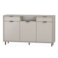 ANNE ANK-1 Komoda 3 drzwi 2 szuflady frezowana na nóżkach