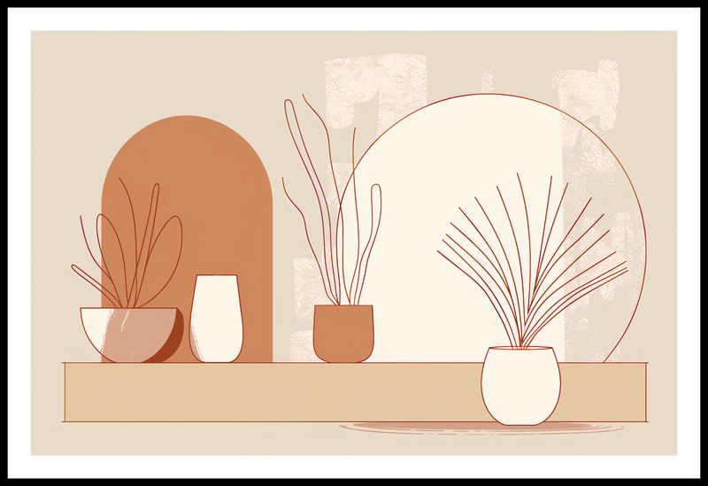 Plakat 86,4x56,8cm Widok Roślin zdjęcie 3