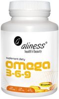 ALINESS Omega 3-6-9 olej lniany DHA EPA Kwas linolowy 90 kapsułek