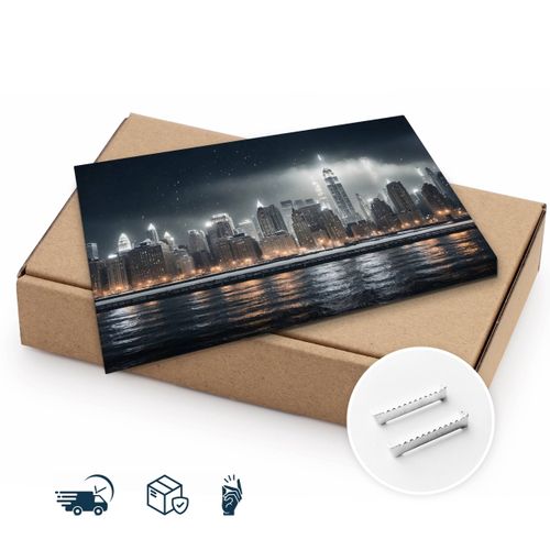 Obraz Na Płótnie Do Biura Nowy Jork Panorama Architektura 100cm x 70cm na Arena.pl