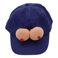 czapka z piersiami kinky pleasure niebieska uniwersalna