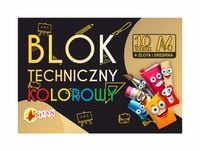 blok techniczny kolorowy 10 arkuszy złota + srebrna - a4