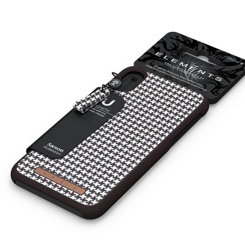 Materiałowe etui do iPhone XR (Dark Brown Pattern 2) na Arena.pl
