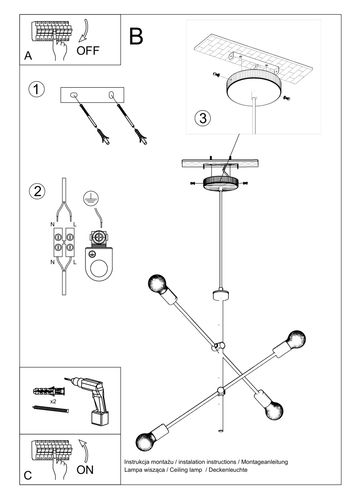 lampa wisząca oncept 4 4xe27 na Arena.pl