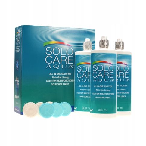 Płyn do soczewek Menicon Solo Care Aqua 3 x 360 ml na Arena.pl