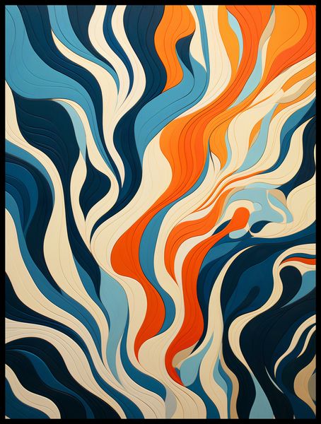Plakat 60x80cm Oceaniczne Fale zdjęcie 2