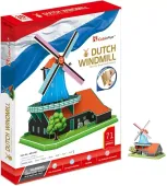 Puzzle 3D 71 elementów. Wiatrak Holenderski, zestaw XL
