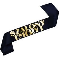 Czarna szarfa Szalony Emeryt