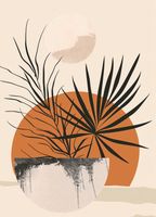 Plakat 20,5x28,4cm Palmowy Zachód