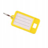 Brelok ID plakietka identyfikator oznacznik do kluczy kółeczko 2 szt. żółty