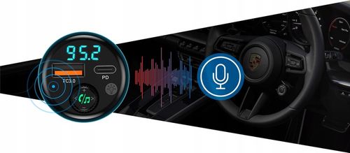 Transmiter FM Bluetooth Navitel BHF05 MAX zestaw głośnomówiący, USB-A USB-C na Arena.pl