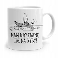 Kubek Prezent Wędkarza Rybaka Ide Na Ryby! Z Nadrukiem Ze Zdjęciem