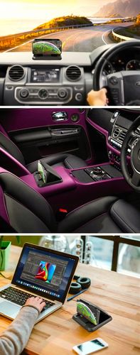 UCHWYT SAMOCHODOWY NA TELEFON SMARTFON MOCOWANIE NA KOKPIT DO AUTA na Arena.pl