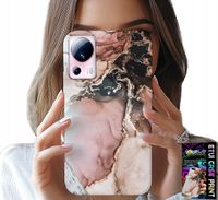 ETUI DO XIAOMI 13 LITE - ELEGANCKI MARMUREK MODNE WZORY + SZKŁO