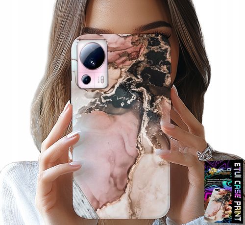 ETUI DO XIAOMI 13 LITE - ELEGANCKI MARMUREK MODNE WZORY + SZKŁO na Arena.pl