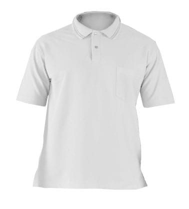 LEBER HOLLMAN biała white koszulka robocza polo__S zdjęcie 1