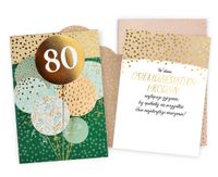Karnet 80 Urodziny - Sto Lat