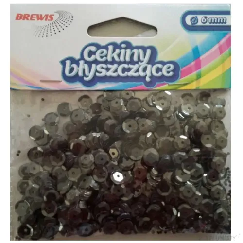 CEKINY BŁYSZCZĄCE 6MM 10G CZARNE B170 BREWIS na Arena.pl