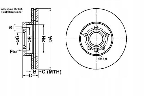 TARCZA HAM PRZOD 300X26 V POWER DISC ATE na Arena.pl