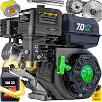 SILNIK SPALINOWY BENZYNOWY ZAGĘSZCZARKI GLEBOGRYZARKI 7KM 19MM OHV + OLEJ