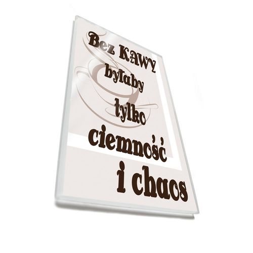 Bez kawy - magnes szklany na Arena.pl