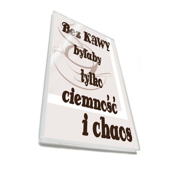 Bez kawy - magnes szklany zdjęcie 2