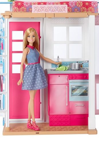 Mattel Barbie Domek + lalka na Arena.pl