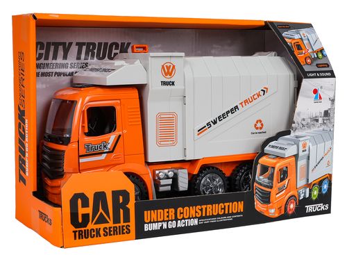 Śmieciarka Z Funkcją Świateł I Dźwięku Pomarańczowa na Arena.pl