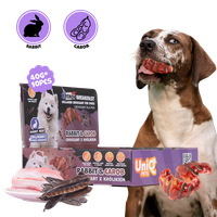 Przysmaki kolagenowe dla psa królik 400g smaczki dla psa krolik Uniq Pets