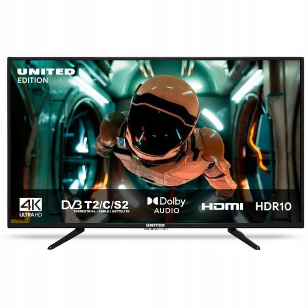 Telewizor LED United 43DU58 43 cale 4K UHD HDR DVB-T2 HEVC czarny zdjęcie 1