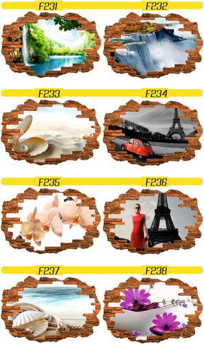 Naklejka efekt 3D czerwone maki duży wybór wzorów na Arena.pl