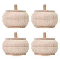 Noga meblowa z drewna, drewniana H-50 TOE-02, 4 sztuki