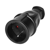 gniazdo warsztatowe 2p-z czarny - on-13258