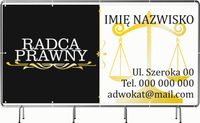 BANER REKLAMOWY 100x50cm projekt w cenie różne wzory RADCA PRAWNY