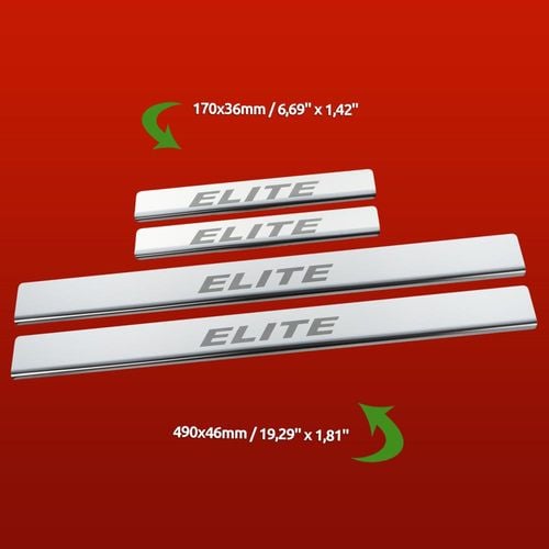 Listwa progowa OPEL/VAUXHALL VECTRA C ELITE Stal nierdzewna 304 połysk 4szt na Arena.pl