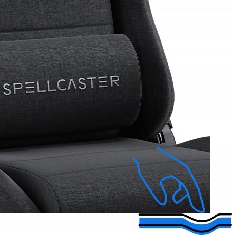 Fotel Gamingowy Materiałowy Obrotowy Biurowy Krzesło Gracza Kubełek Sense7 na Arena.pl