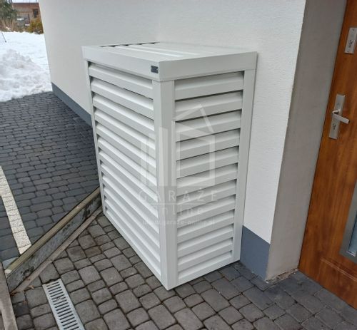 Osłona pompy ciepła 90x40x140 cm biały ID481 na Arena.pl