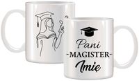 KUBEK PREMIUM Z NADRUKIEM PREZENT PANI MAGISTER IMIĘ ORYGINALNY UPOMINEK