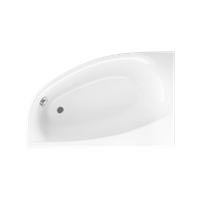 Kameleon wanna narożna 170x110 cm lewa, bialy połysk