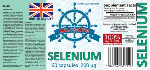 NAVIGATOR Selen 200 mig 60 kaps na Arena.pl