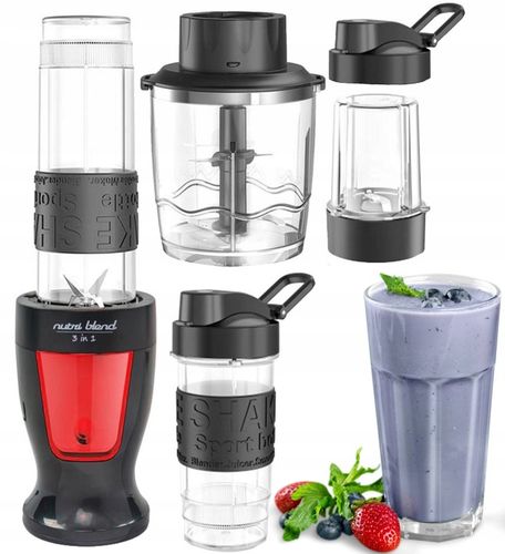 BLENDER 5 w 1 KIELICHOWY KALORIK DO SMOOTHIE KOKTAJLI 2 KUBKI 300W 2 na Arena.pl