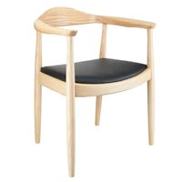 Krzesło jesionowe King MH-004CH-N Moos drewniane podłokietniki naturalne