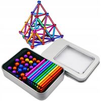 KLOCKI MAGNETYCZNE KULKI NEOCUBE XXL 8mm 126szt Zabawka Magnetyczna Neocube