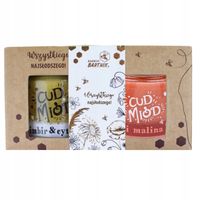 Bartnik cud miód 250g Cytryna imbir + Malina w opakowaniu prezentowym