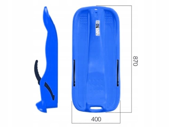 Sanki Ślizg Bobslej z hamulcami Szybki jeździk zdjęcie 2