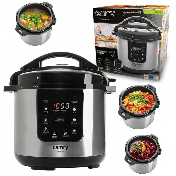 Multicooker Garnek Szybkowar Parowar Kombiwar 6L zdjęcie 1