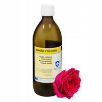 WODA RÓŻANA hydrolat różany bez konserwantów szkło BIOMUS czysty 500ml