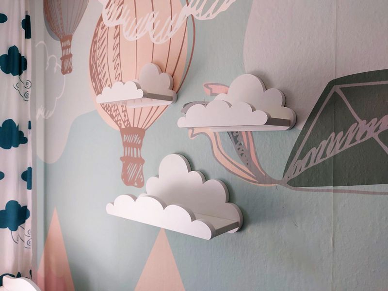 Półki chmurki zestaw 3 półka chmurka Jungle Prestige zdjęcie 2