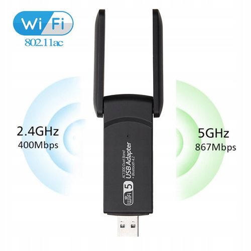 KARTA SIECIOWA WI-FI ADAPTER USB 3.0 1300Mbps DUAL na Arena.pl