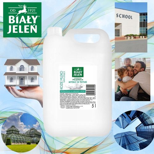 Mydło w płynie Biały Jeleń KOZIE MLEKO 5l nawilżenie 1 szt na Arena.pl